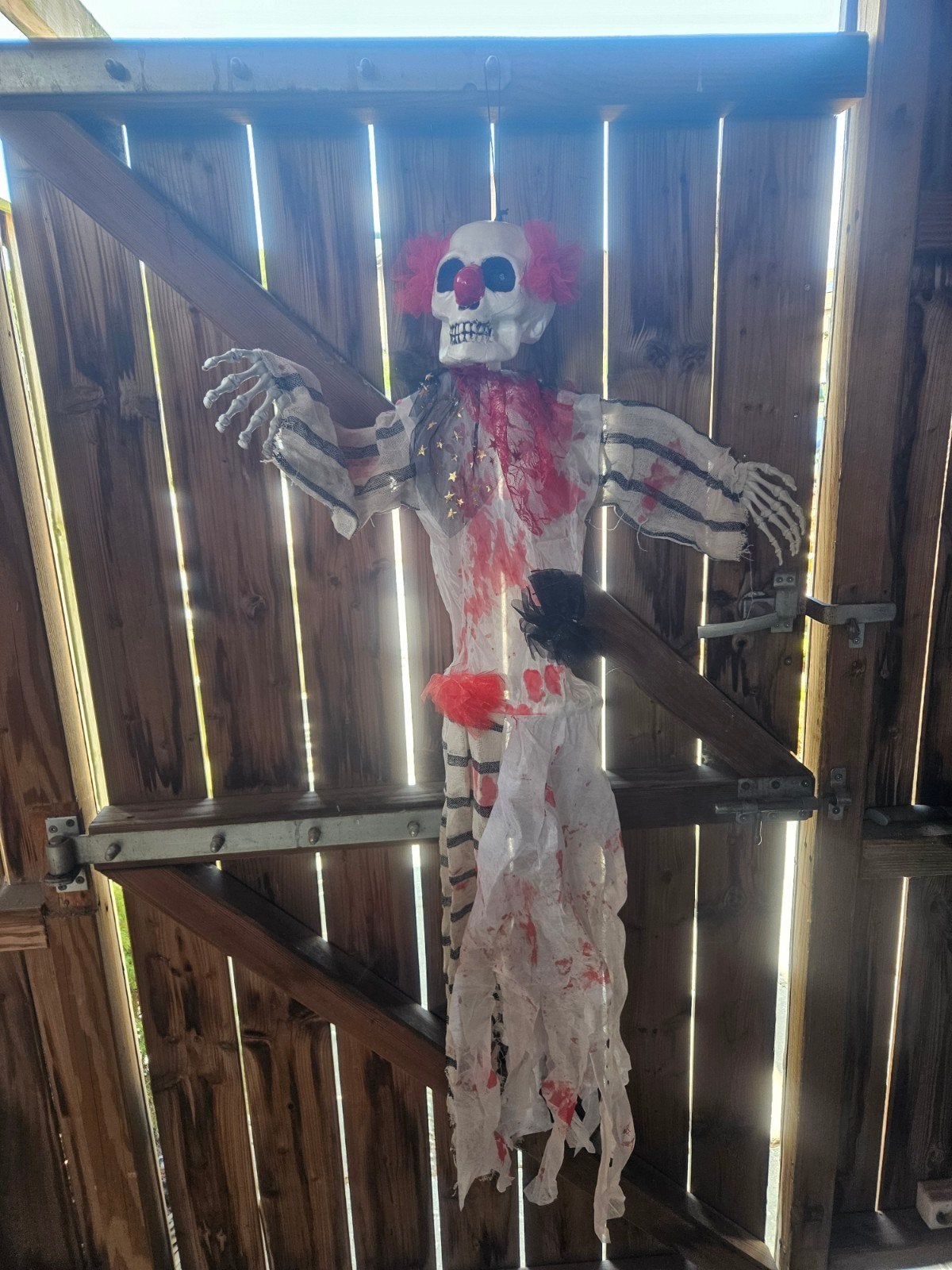 Halloween Clown met Lichtgevende Ogen - Griezelige Decoratie, Ophalen of Verzenden