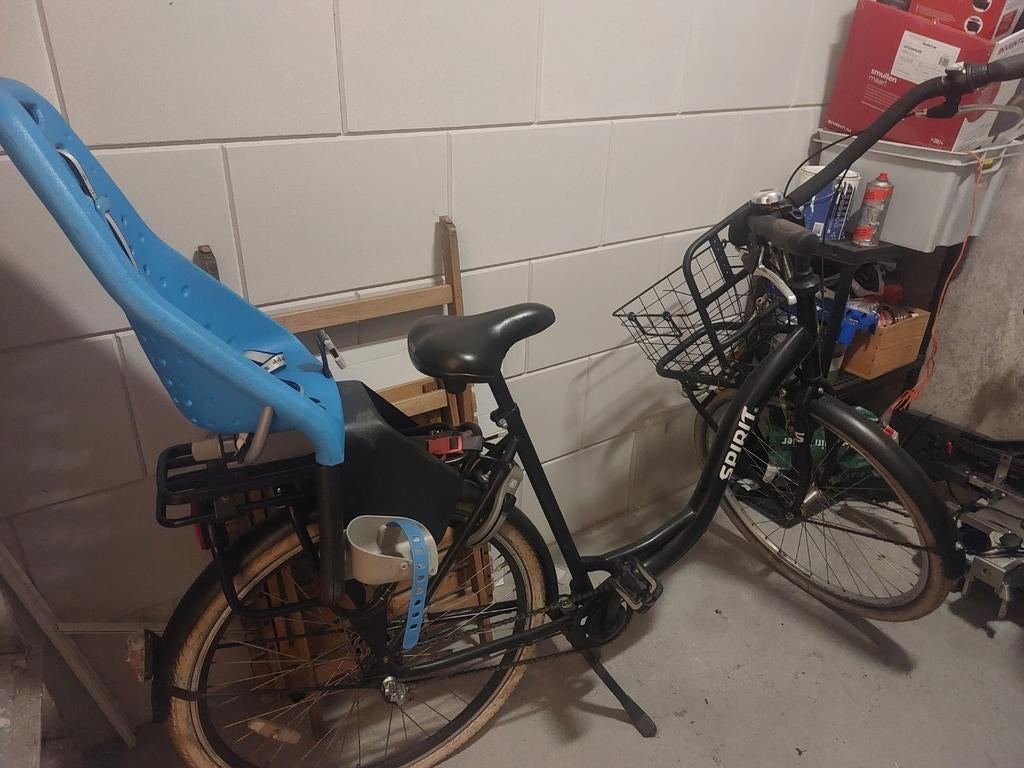 Mama/omafiets Spirit incl Yepp achterzitje, Gebruikt, Versnellingen, X, 1 zitje