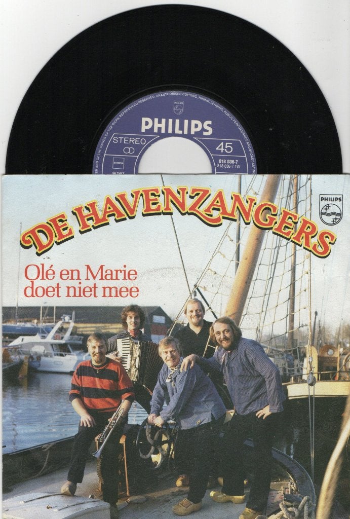 De Havenzangers – Olé En Marie Doet Niet Mee, Ophalen of Verzenden, Zo goed als nieuw, 7 inch, Levenslied of Smartlap