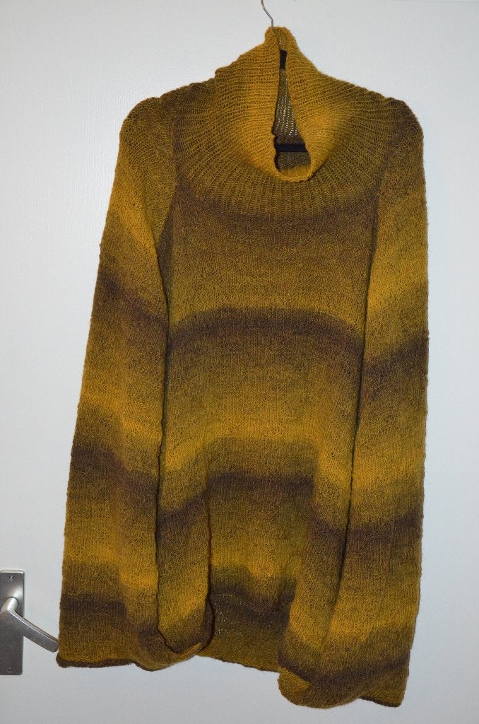 prachtige zgan handgebreide wollen trui/hes/pocho maat XXXL, Overige kleuren, Trui of Vest, Ophalen of Verzenden, Zo goed als nieuw