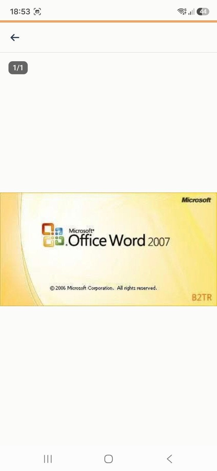 Microsoft office 2007, Eén persoon, Cadeaubon
