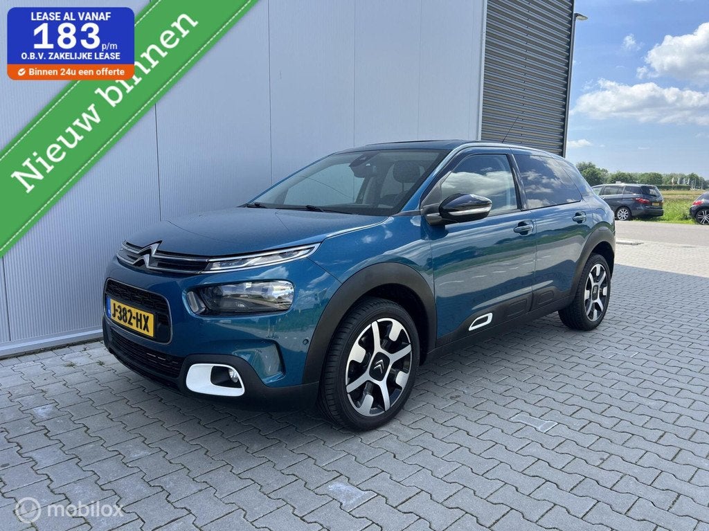 Citroen C4 Cactus 1.2 PureTech Shine, Auto's, Citroën, Gebruikt, Euro 6, Blauw, 49 €/maand