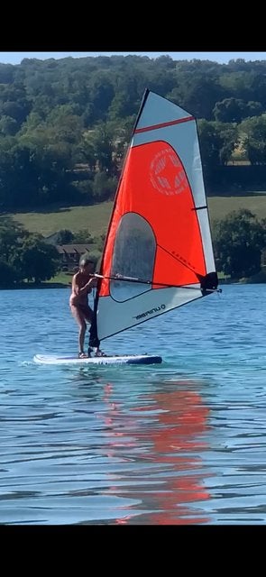 Unifiber sup met 5,5 m2 zeil, Watersport en Boten, Windsurfen, Ophalen, 250 tot 300 cm, 5 tot 6.5 m², Nieuw