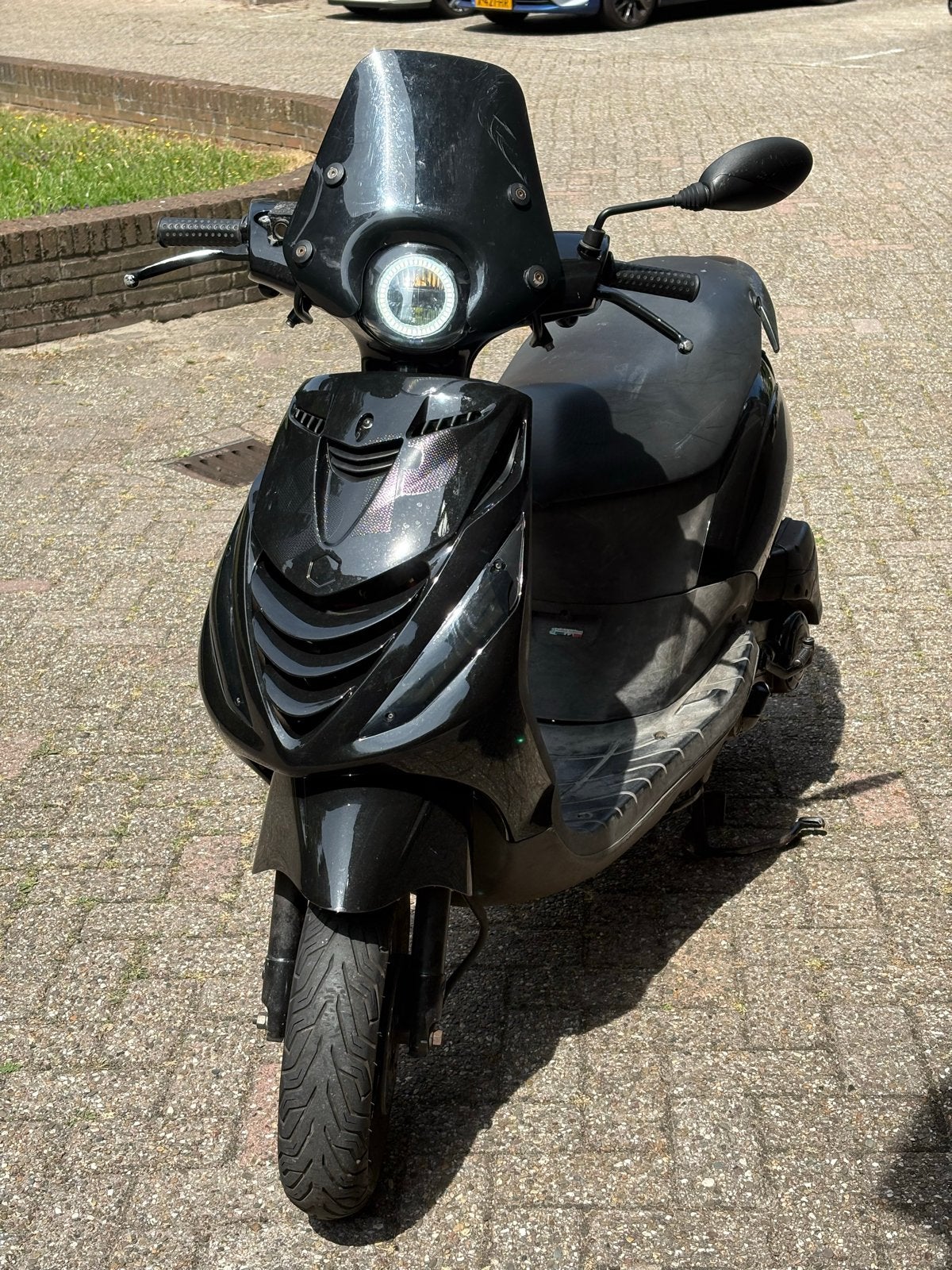 Zwarte Piaggio Zip Scooter, Ophalen, Gebruikt, Benzine, Piaggio