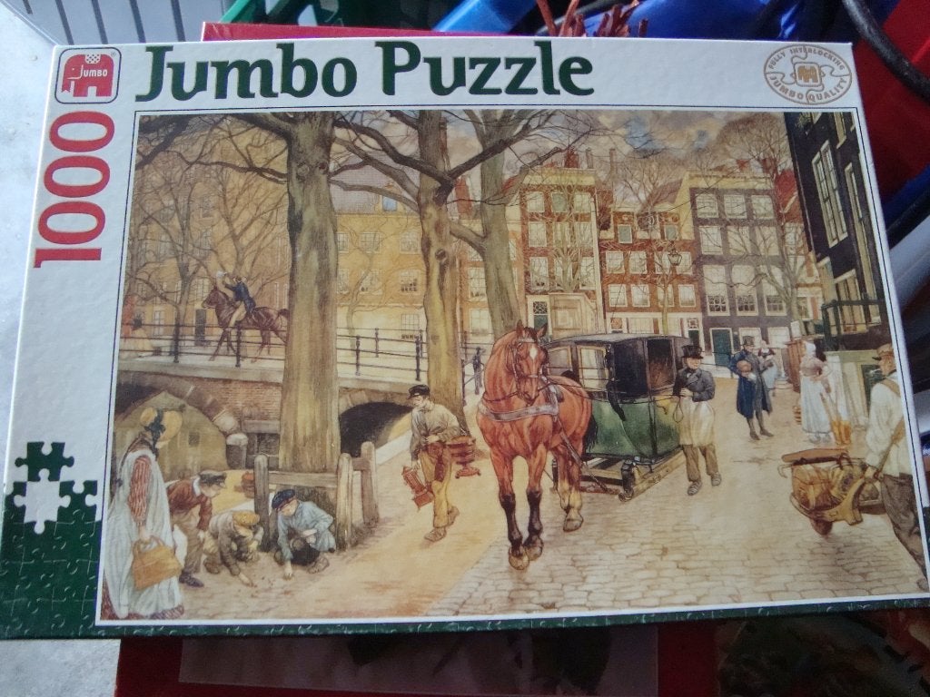 Jumbo puzzel, Ophalen of Verzenden, 500 t/m 1500 stukjes, Zo goed als nieuw, Legpuzzel