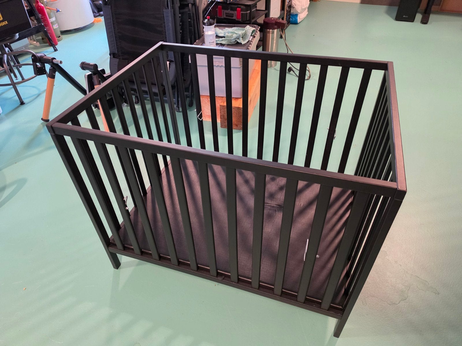 Prenatal box zwart, Kinderen en Baby's, Boxen, Ophalen, Zo goed als nieuw, Rechthoekig