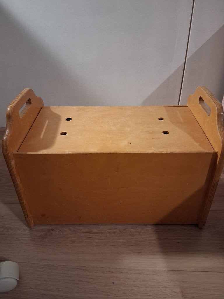 Grote houten blokkendoos, Ophalen, Zo goed als nieuw