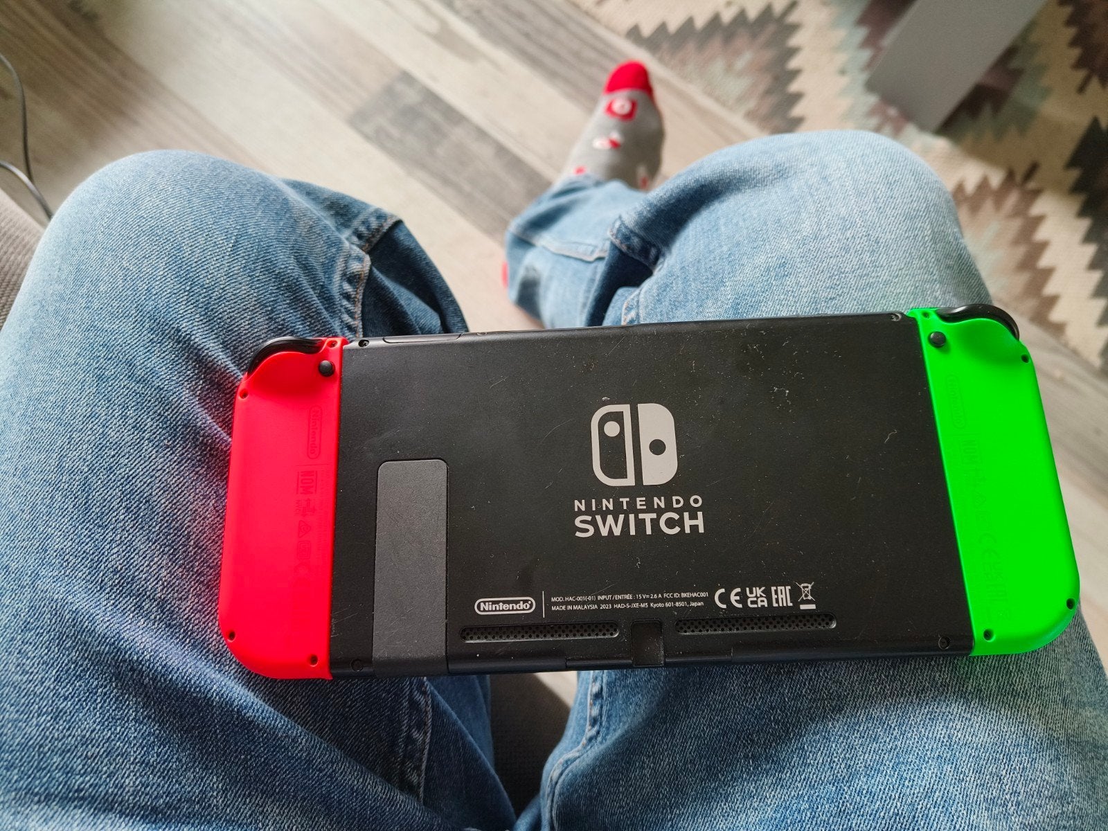 Nintendo Switch met 2 controllers, dock en 2 games, Ophalen, Switch Original, Met 3 controllers of meer, Gebruikt