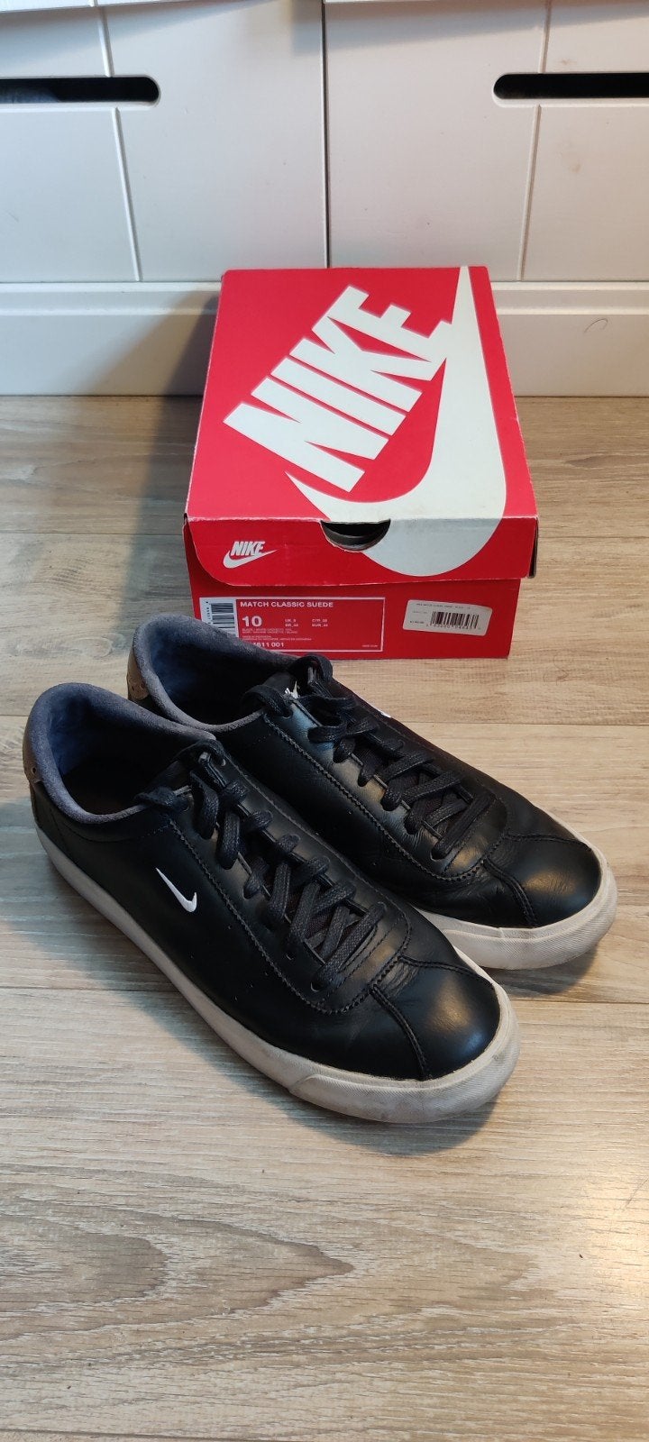 Nike Match Classic Suede (Black/White+Tan) - EU 44, Zwart, Nike, Ophalen of Verzenden, Sneakers of Gympen