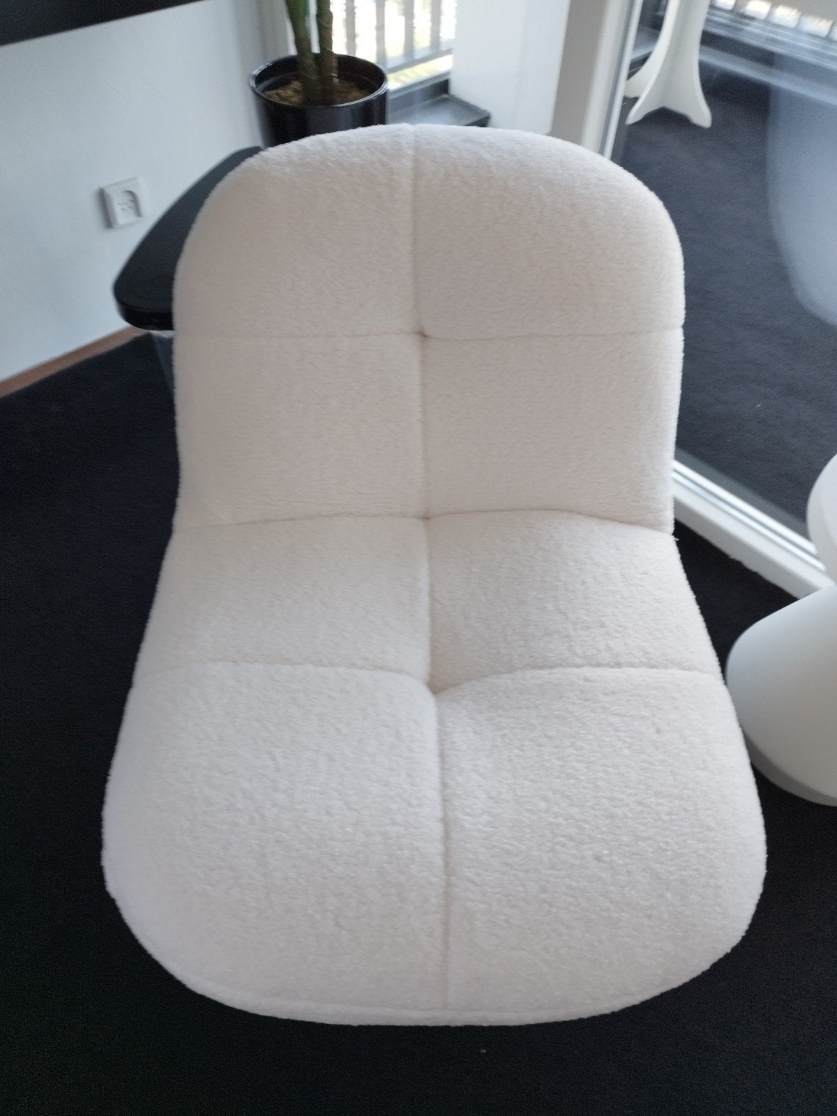 Nieuwe Witte TEDDY draaifauteuil, nooit gebruikt., Ophalen, Eenpersoons, Nieuw, Super modern