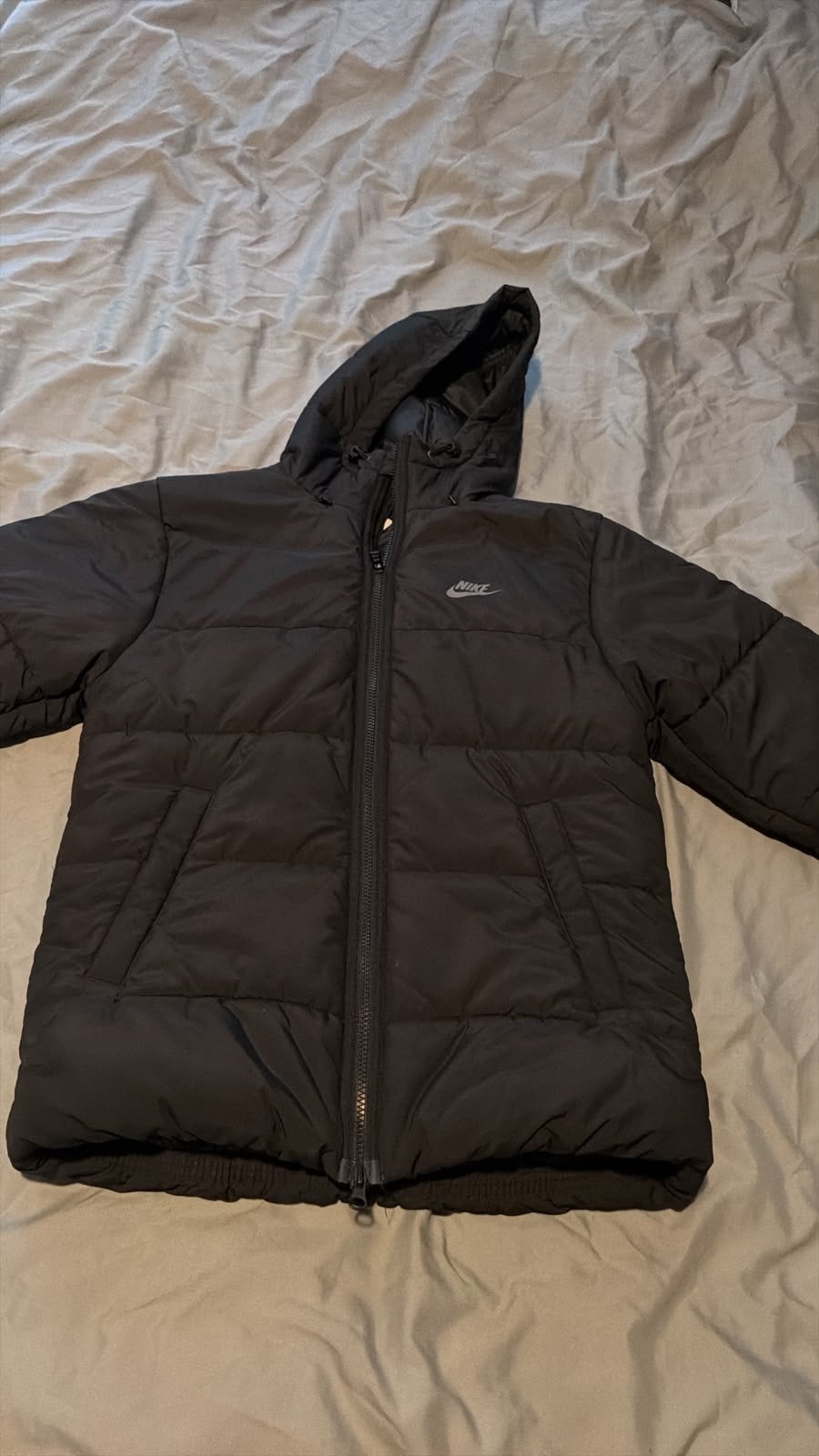 Nike winterjas, Kleding | Heren, Ophalen of Verzenden, Zo goed als nieuw, Maat 46 (S) of kleiner, Zwart
