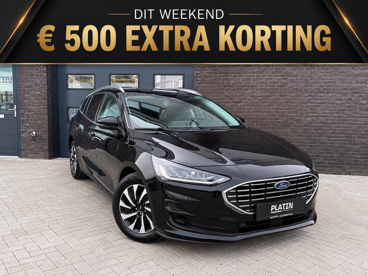 Ford Focus Wagon 1.0 EcoBoost Hybrid Titanium | 2022 | Cruis, Auto's, Gebruikt, Zwart, Origineel Nederlands, Handgeschakeld