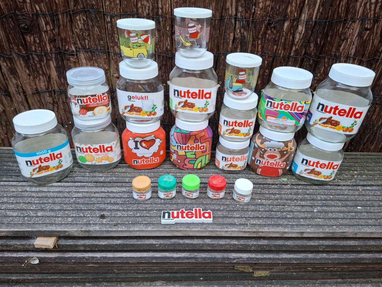 Grote verzameling Nutella potten en mini's, Ophalen of Verzenden