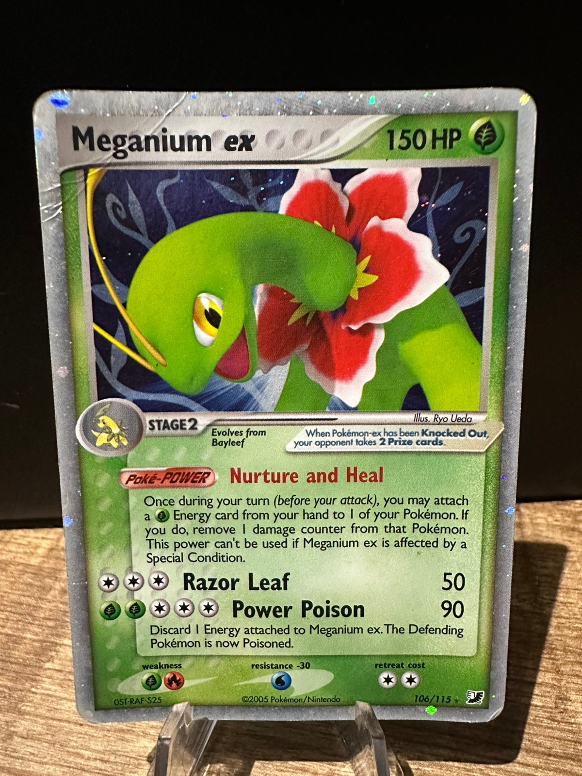 Pokemon unseen forces meganium ex 106/115, Ophalen of Verzenden, Gebruikt, Losse kaart