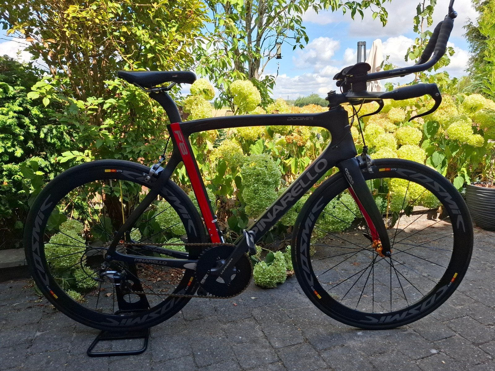 Pinarello Dogma F8 Triathlon Ultegra 11 Speed Maat 57, 28 inch, 10 tot 15 versnellingen, Velgrem, Zo goed als nieuw