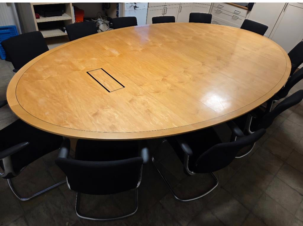 Vergader/ kantine tafel, Ophalen, Gebruikt, 200 cm of meer, Vijf personen of meer