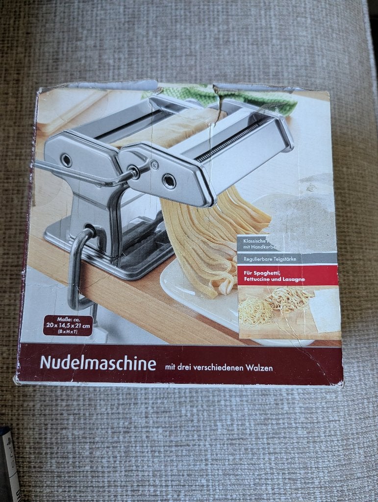 pastamachine met drie verschillende walzen, Huis en Inrichting, Keuken | Keukenbenodigdheden, Zilver, Ophalen of Verzenden, Zo goed als nieuw