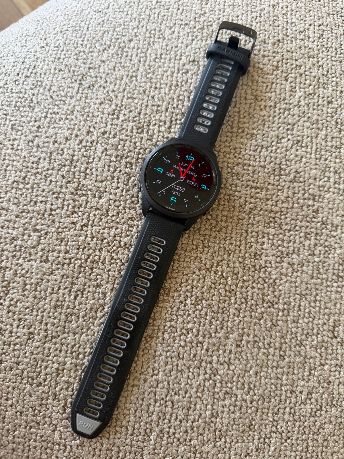 Garmin Forerunner 265, Sieraden, Tassen en Uiterlijk, Sporthorloges, Conditie, Zwart, Ophalen of Verzenden, Zo goed als nieuw