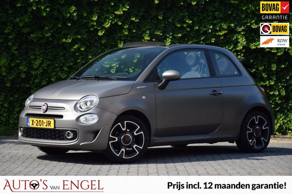Fiat 500C 1.0 Hybrid Sport/MATTE LAK/Carplay/Clima/PDC/Cruis, Auto's, Fiat, Bedrijf, Te koop, 500C, ABS, Airbags, Airconditioning