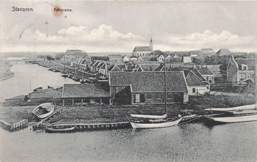703-436-039 Stavoren Panorama, Verzamelen, Ophalen of Verzenden, Voor 1920, Friesland