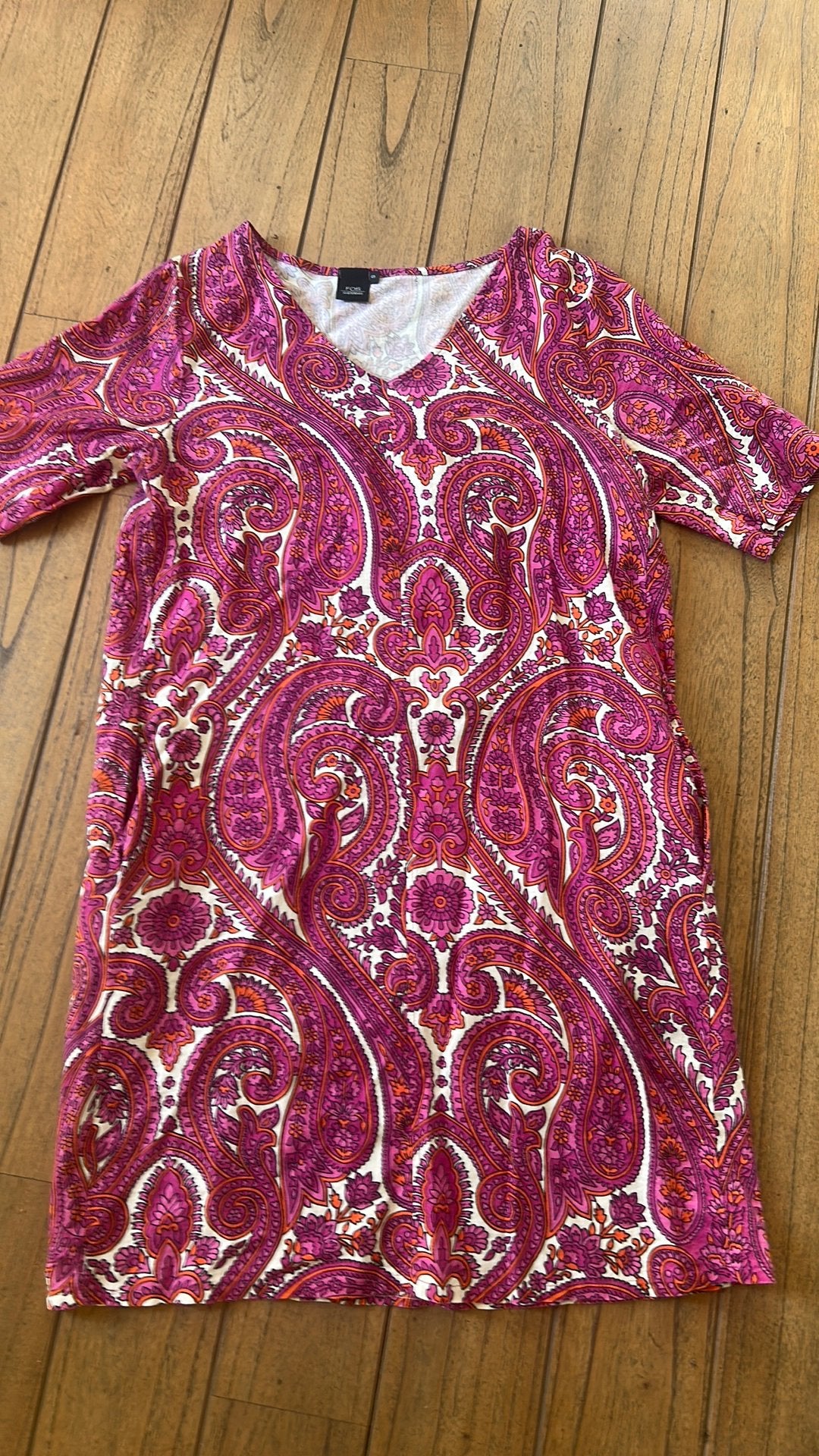 FOS Amsterdam jurk zomer roze S wijd M, Kleding | Dames, Ophalen of Verzenden, Zo goed als nieuw, Roze, Onder de knie