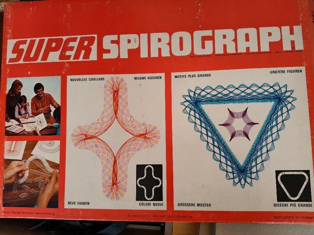 Super Spirograph - Complete set met handleiding, Hobby en Vrije tijd, Tekenen, Ophalen of Verzenden, Zo goed als nieuw, Overige typen