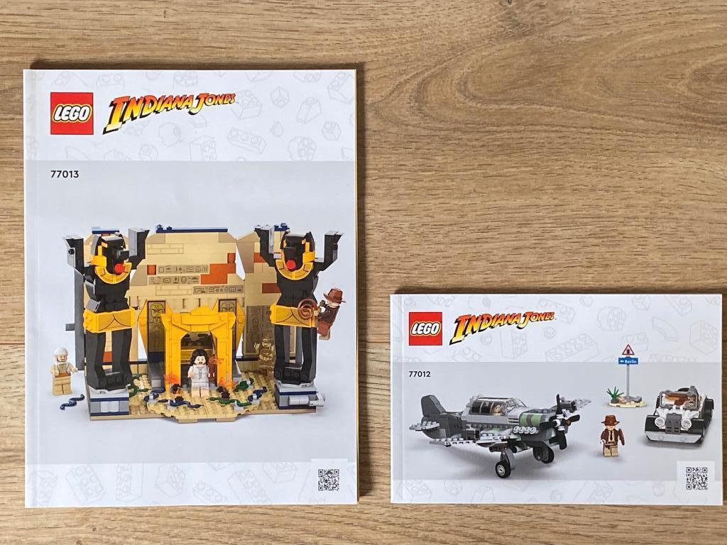 Lego Indiana Jones set 77012 77013 bouwinstructies boekjes, Ophalen of Verzenden, Zo goed als nieuw, Losse stenen, Lego