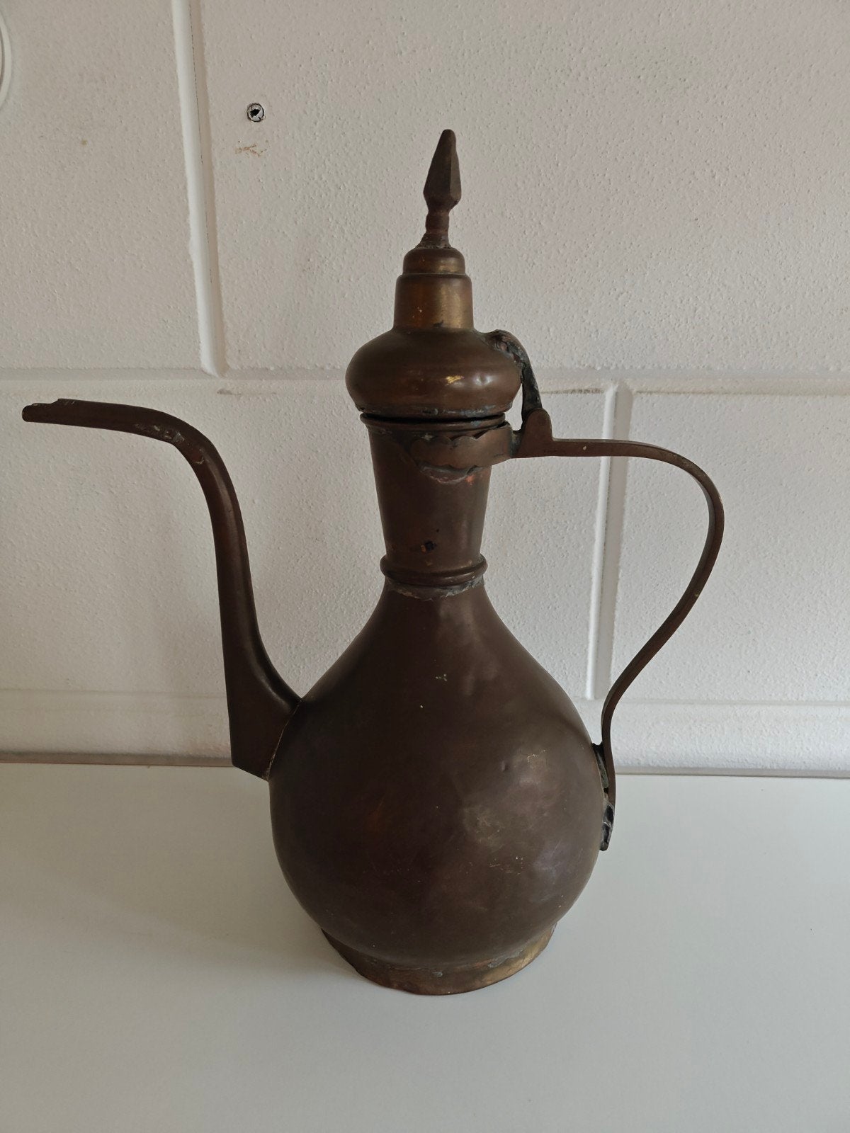 Antieke Ottomaanse Kan Zwaar 35x 30 cm rond 1900 mooie staat, Antiek en Kunst, Ophalen of Verzenden, Koper