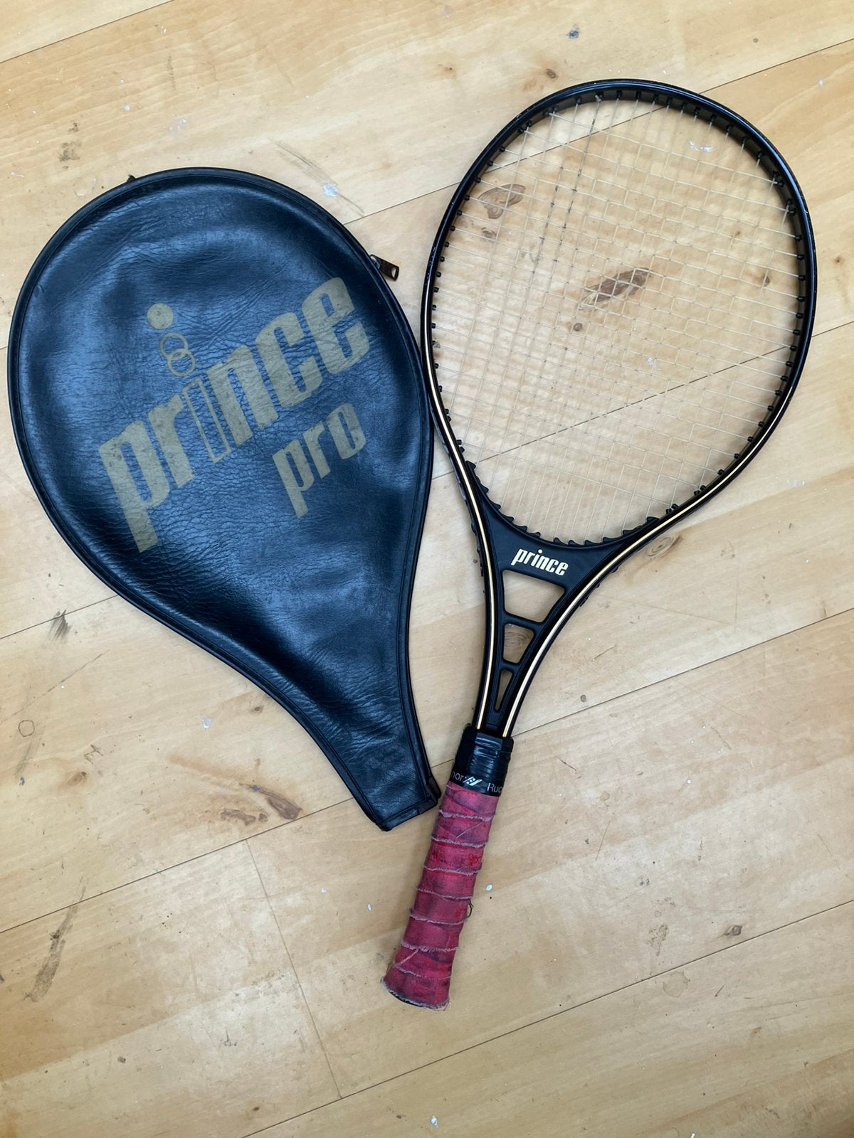 Vintage tennisracket 1980 pince gratis, Ophalen, Gebruikt, Racket, Prince