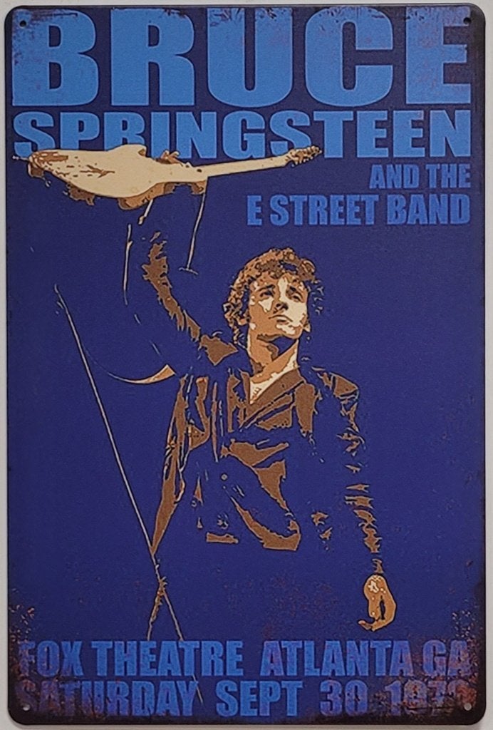 Bruce Springsteen and E Streetband reclamebord van metaal
