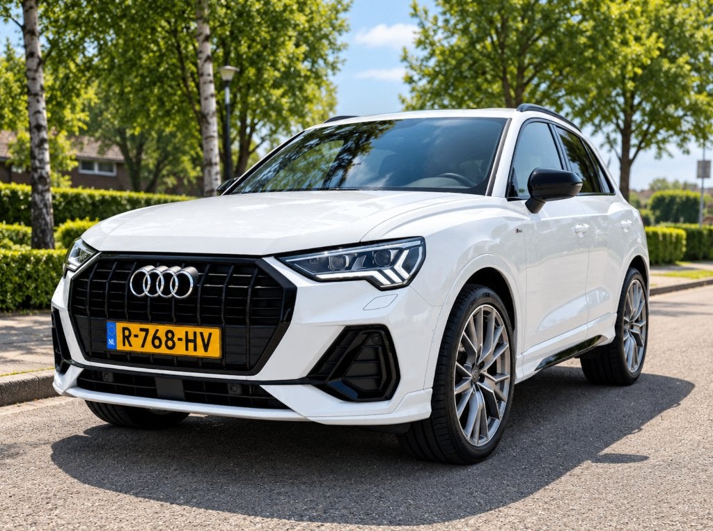Audi Q3 35 TFSI S line Pro Line S PANO | KEYLESS ENTRY |20", Auto's, Dealer onderhouden, Zwart, 4 cilinders, Leder en Stof