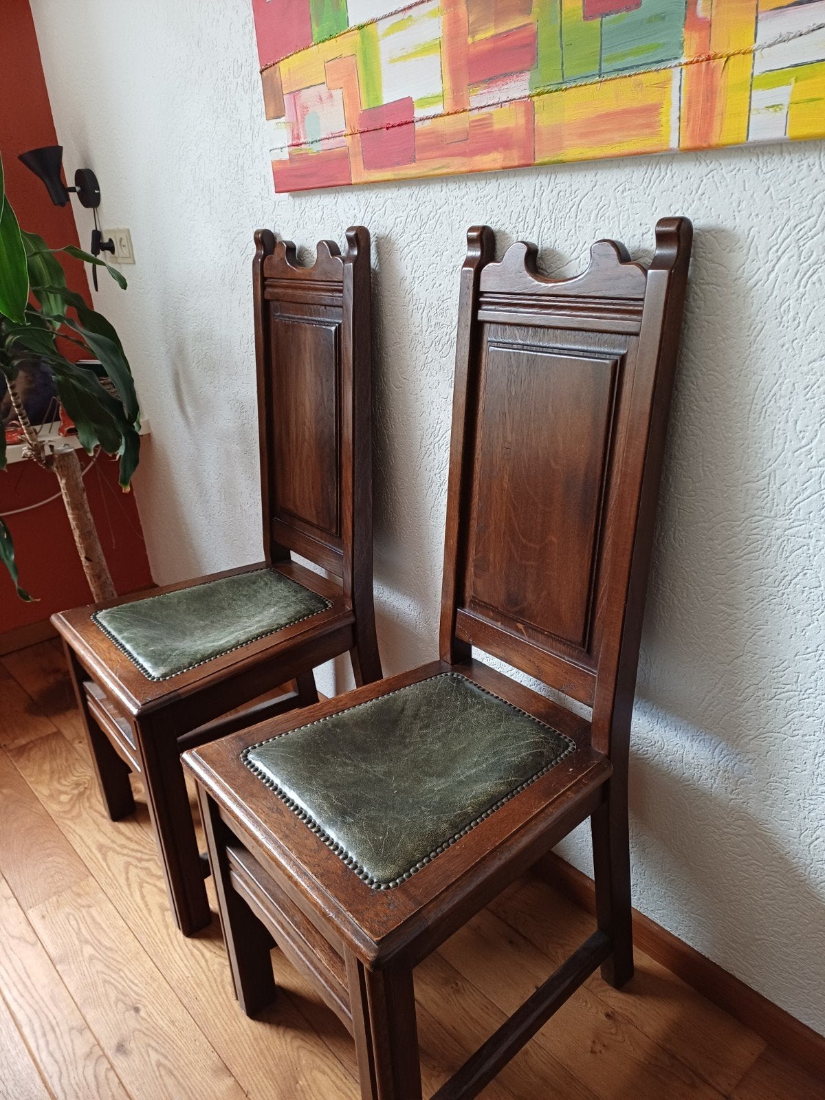 2 eetkamerstoelen, Ophalen