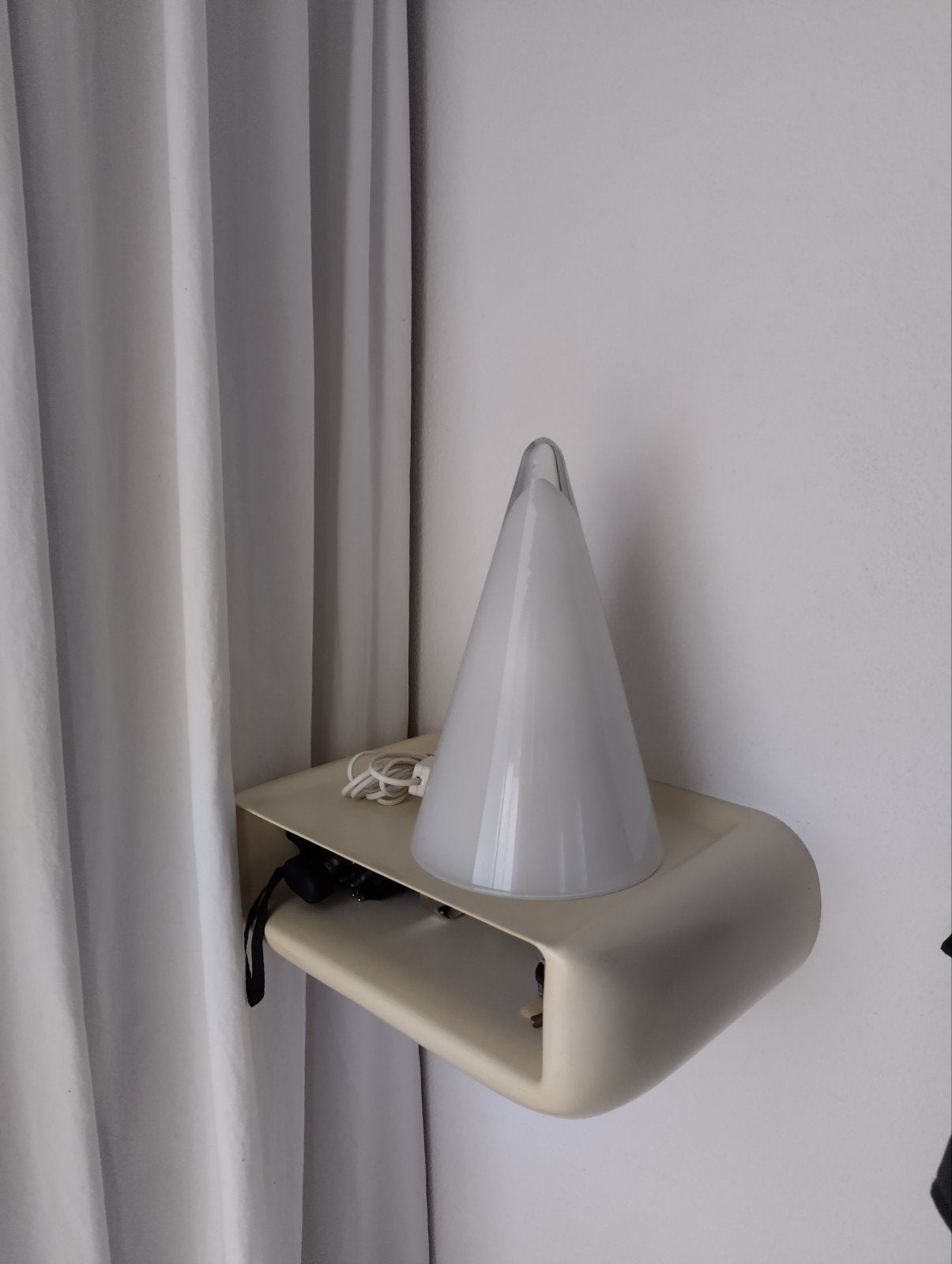 Teepee Sce Glazen Kegel Tafellamp - Frans Design 32 Cm, Ophalen of Verzenden, Glas, Minder dan 50 cm, Gebruikt