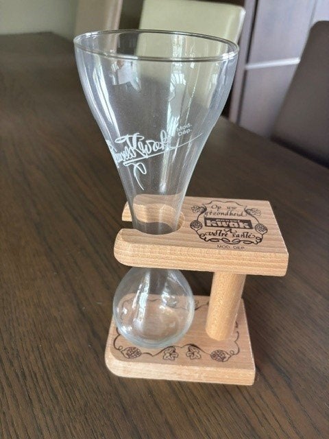 Pauwel Kwak bierglas in houder, Ophalen of Verzenden, Nieuw, Glas of Glazen, Overige merken