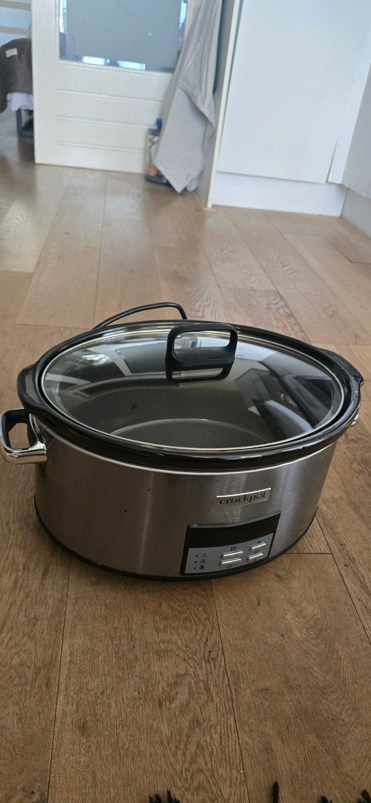 Crock-Pot Slowcooker - RVS - Digitale Timer, Ophalen, Timer, Zo goed als nieuw