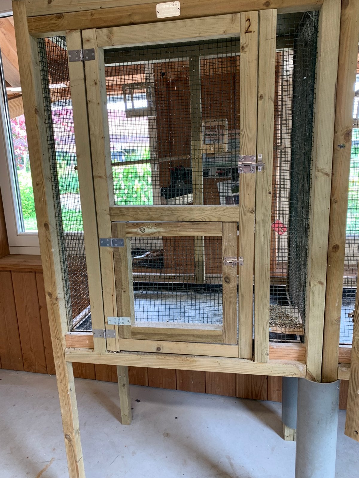 2 vogel hokken te koop, Ophalen, Zo goed als nieuw, Hout, Vogelkooi