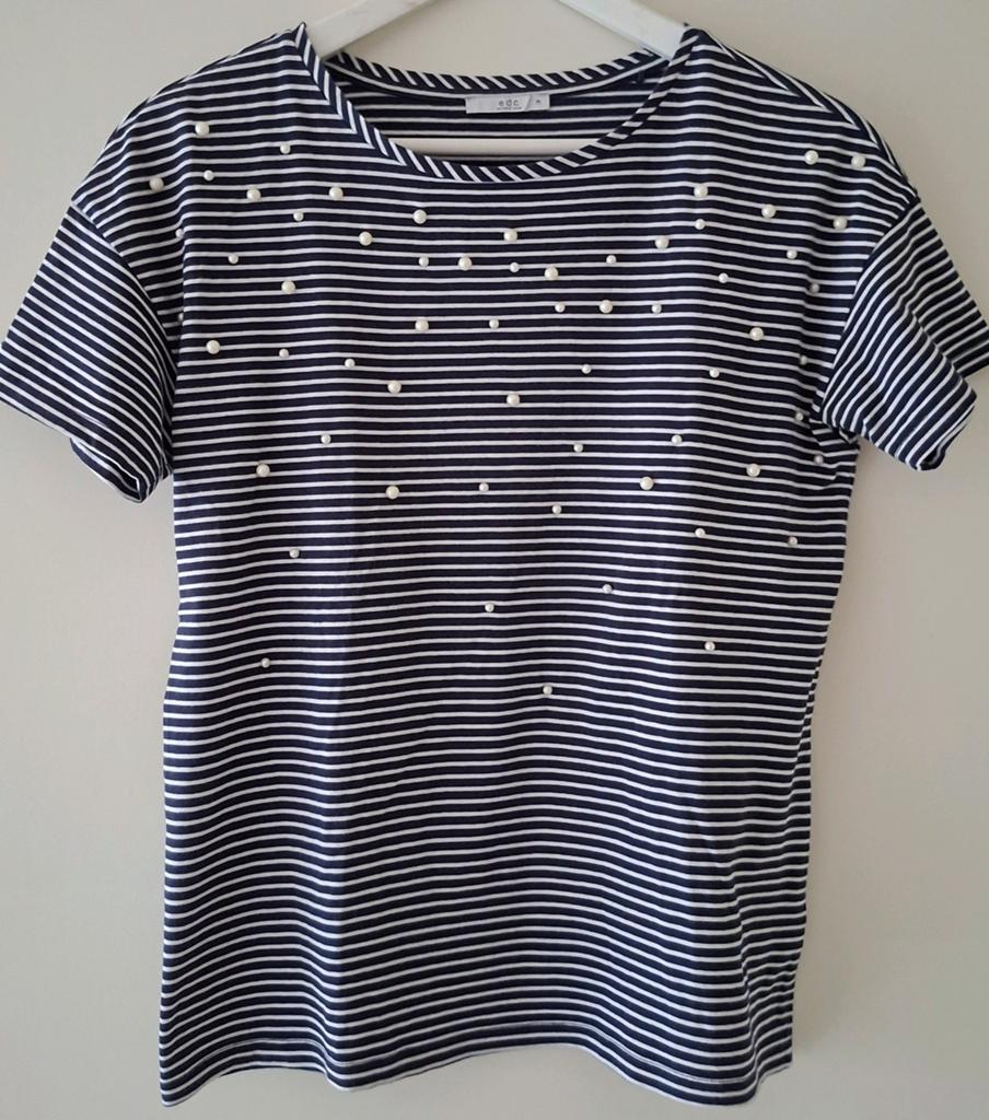 Esprit shirt met parels, Kleding | Dames, T-shirts, Ophalen, Blauw, Korte mouw