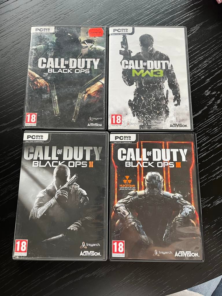 Call of Duty PC Games: Black Ops, MW3, Black Ops II, Black O, Online, Gebruikt, Vanaf 18 jaar, Shooter