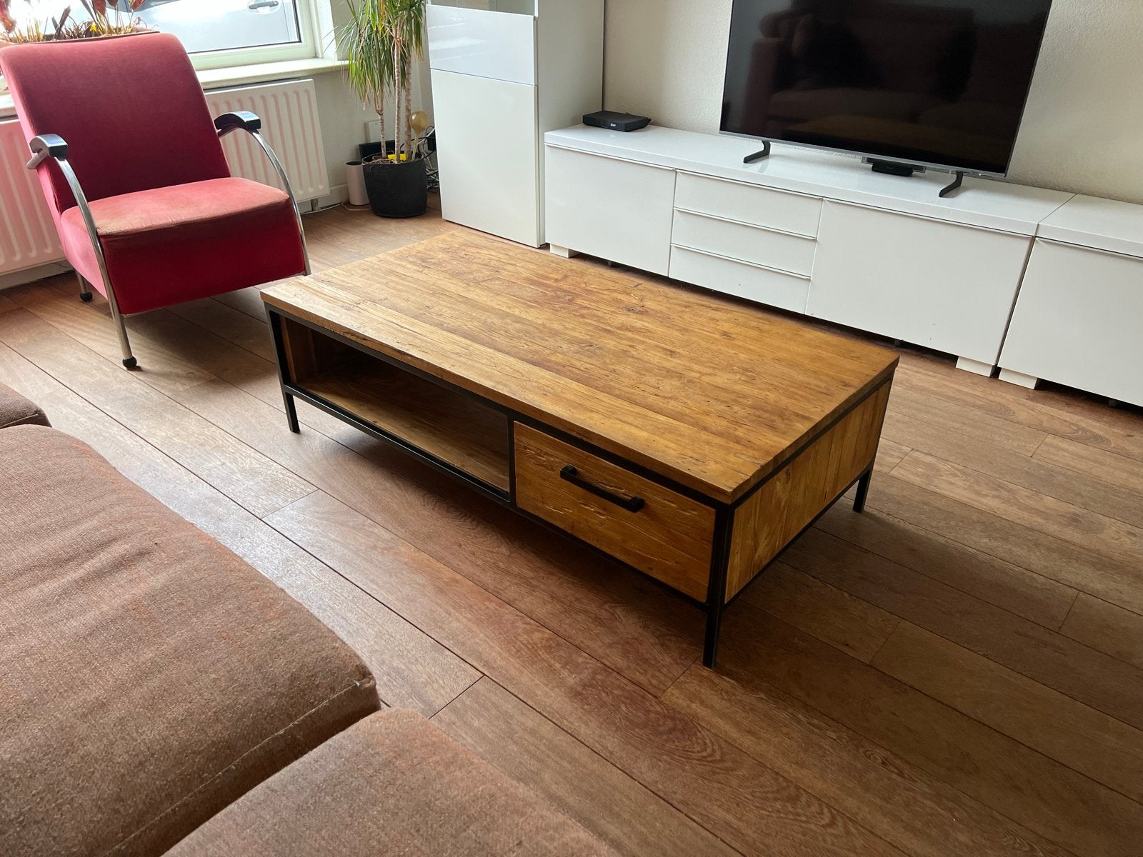 Salontafel met lade en opbergvak (Salontafel Romaro), Huis en Inrichting, Ophalen, Gebruikt, 100 tot 150 cm, 50 tot 100 cm