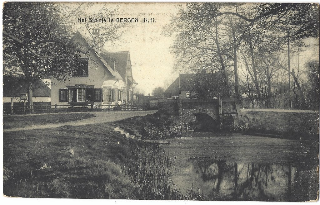 Bergen, Het Sluisje, Verzenden, Voor 1920, Ongelopen, Noord-Holland