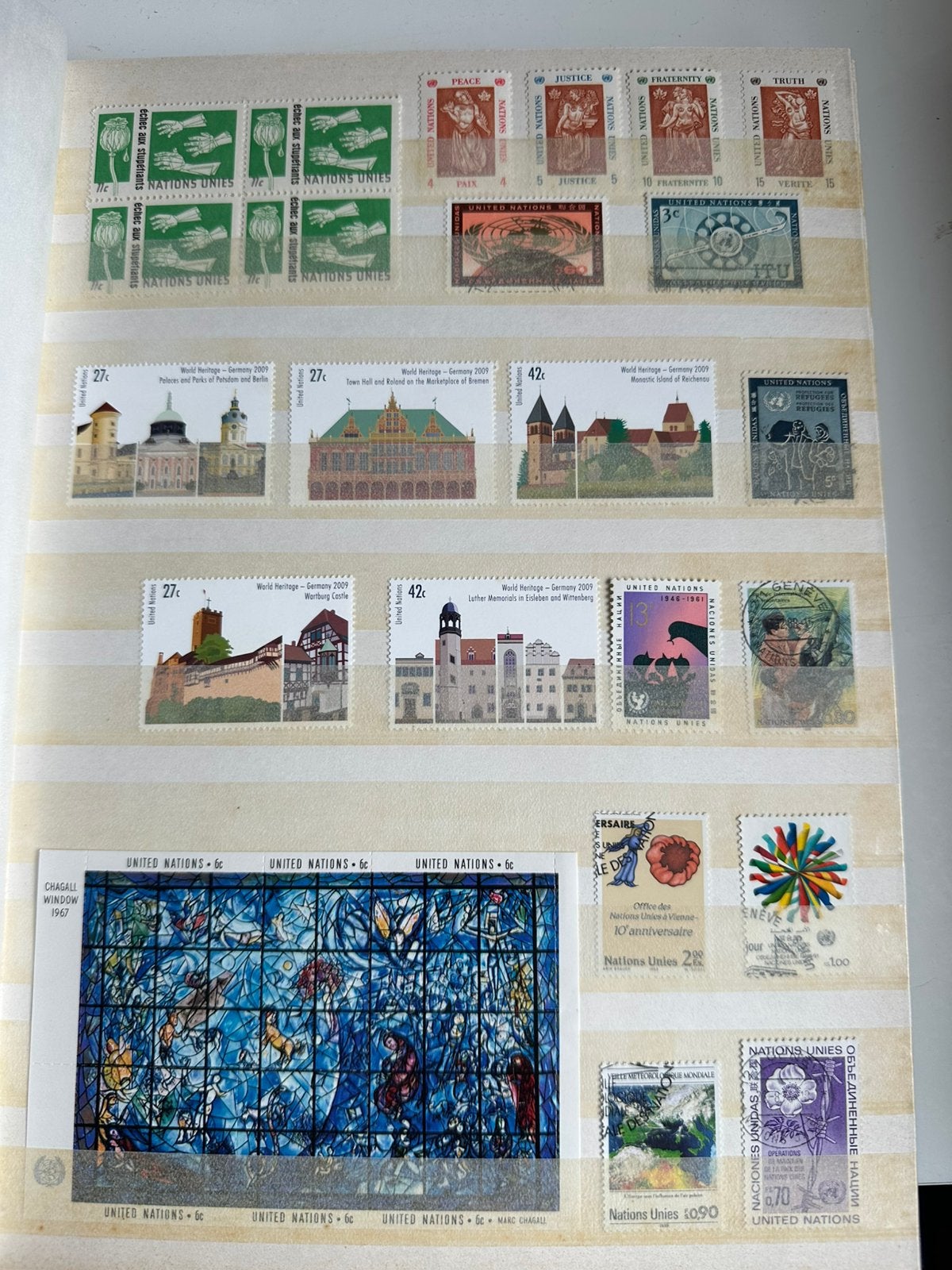 Album Verenigde Naties, Verzenden, Buitenland
