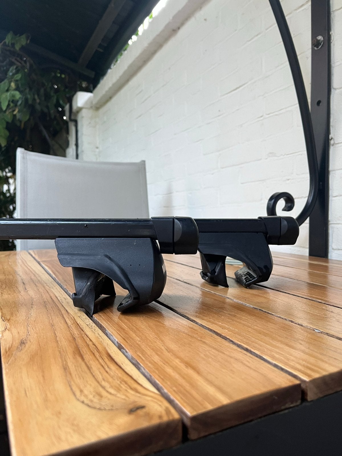 Zwarte Thule dakdragers, max. 106 cm, incl. 2 sleutels, Ophalen, Gebruikt
