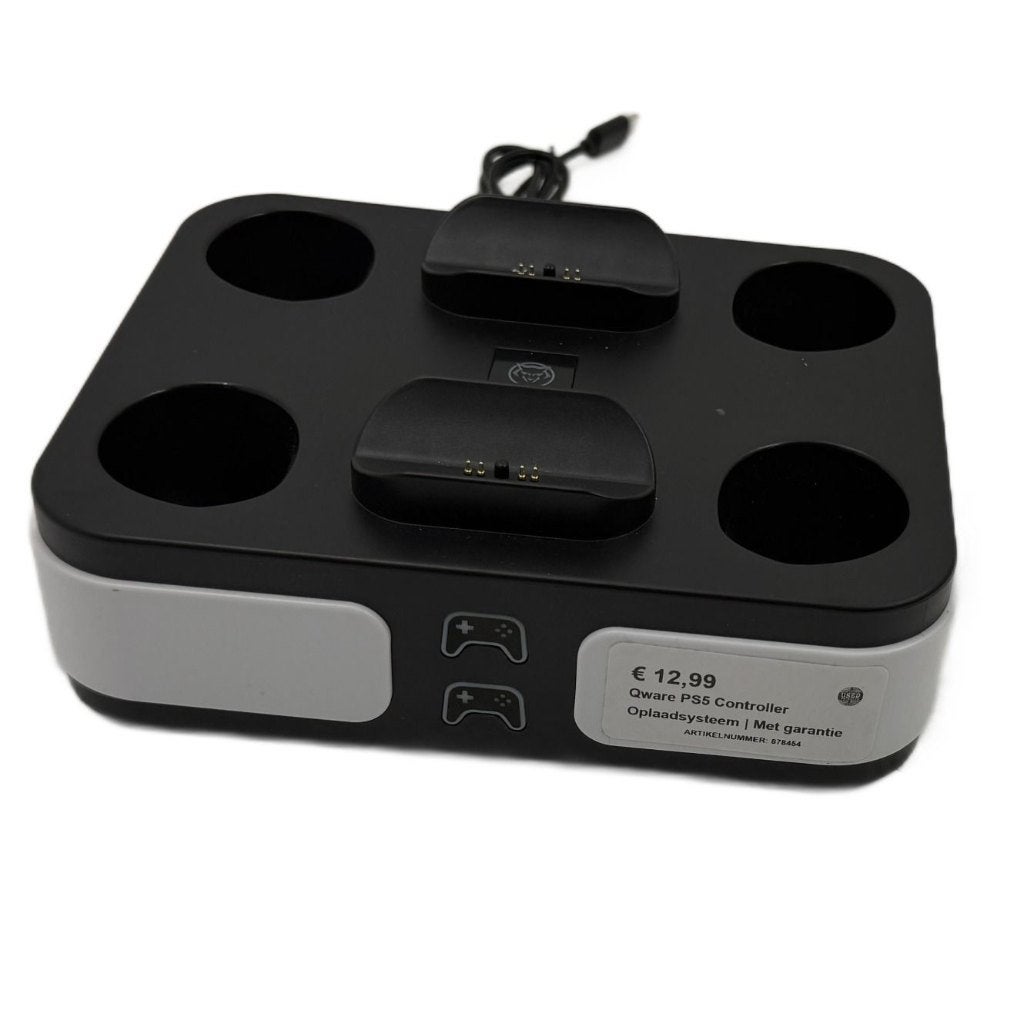 Qware PS5 Controller Oplaadsysteem | Met garantie, Voeding, Oplader of Kabel, Dordrecht@usedproducts.nl, Ophalen of Verzenden