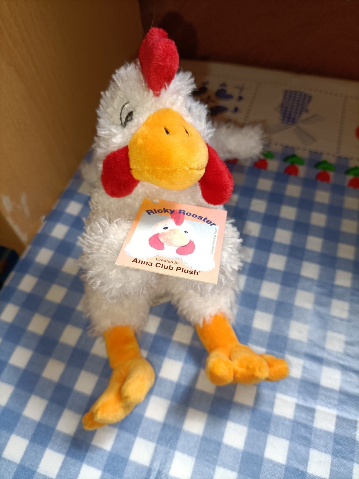 Ricky kip knuffel Anna Club Plush 15 cm met kaartje, Ophalen of Verzenden, Zo goed als nieuw, Overige typen