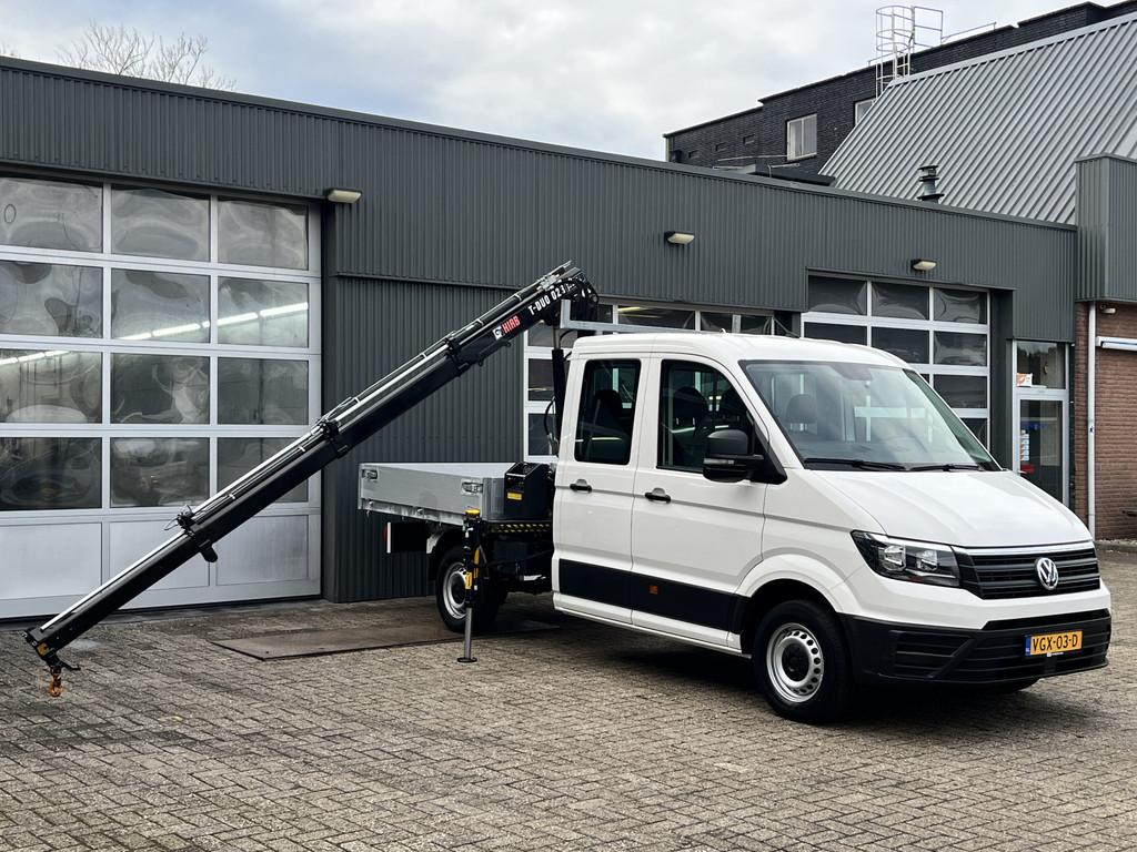 Volkswagen Crafter 35 2.0 TDI DC Hiab Laadkraan 023-3 Trekha, Auto's, Bestelauto's, Voorwielaandrijving, Gebruikt, 4 cilinders