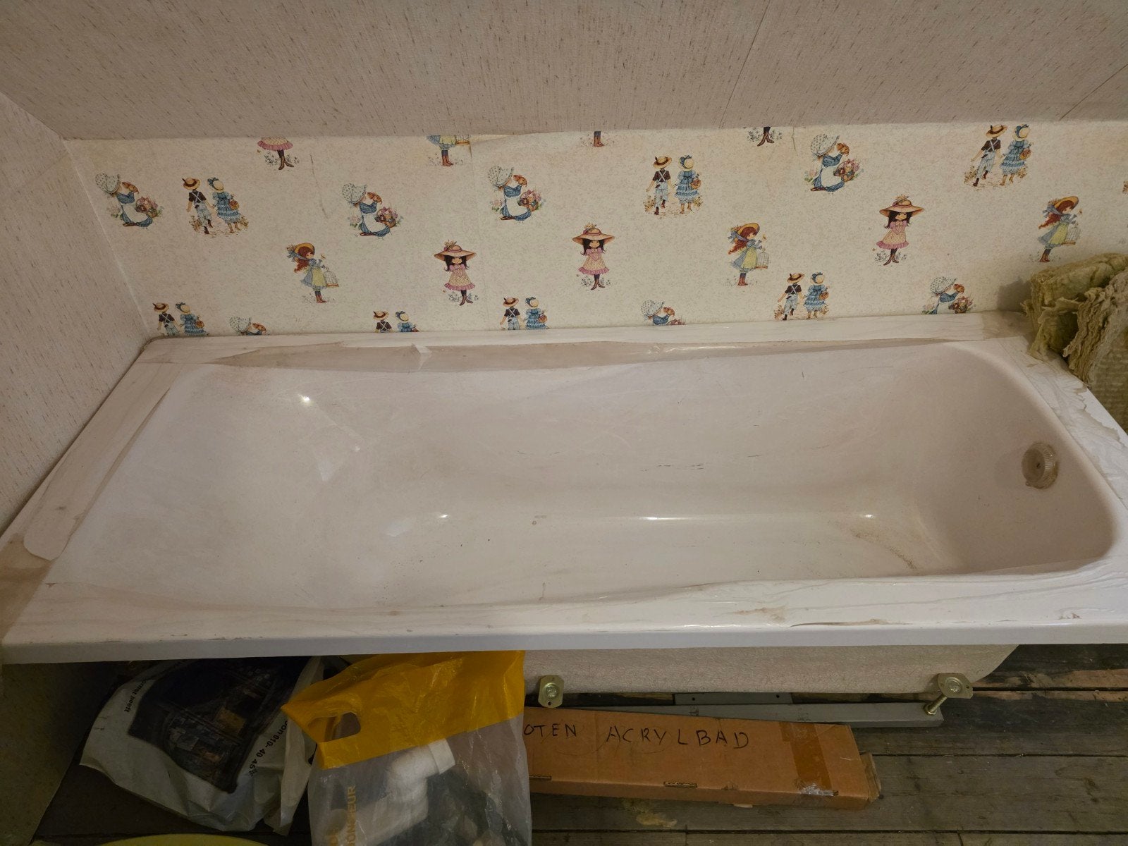 Gebruikt ligbad - Acrylbad compleet met poten, Ophalen, Nieuw, Met bad