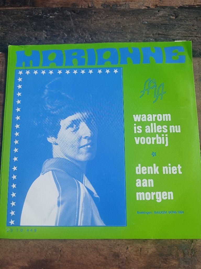 Marianne - Waarom is alles nu voorbij, Ophalen of Verzenden, Zo goed als nieuw, 7 inch, Nederlandstalig