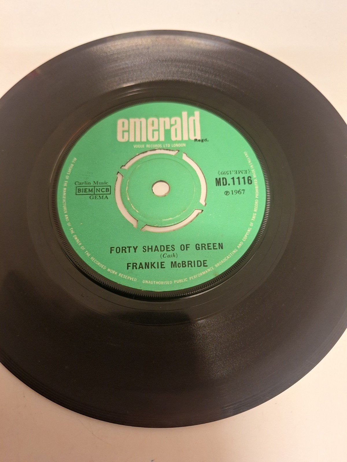Frankie Mc.Bride - Forty shades of green, 1968., Verzenden, 7 inch, Pop