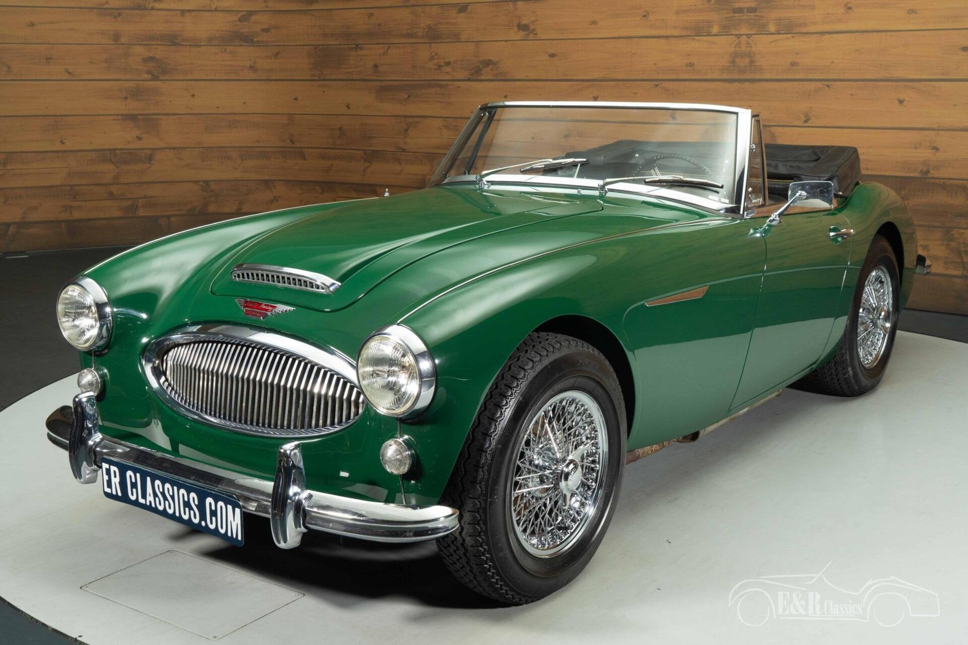 Austin-healey 3000 MK3 Cabriolet | 1965, Auto's, Zwart, Leder, Bedrijf, 2 stoelen