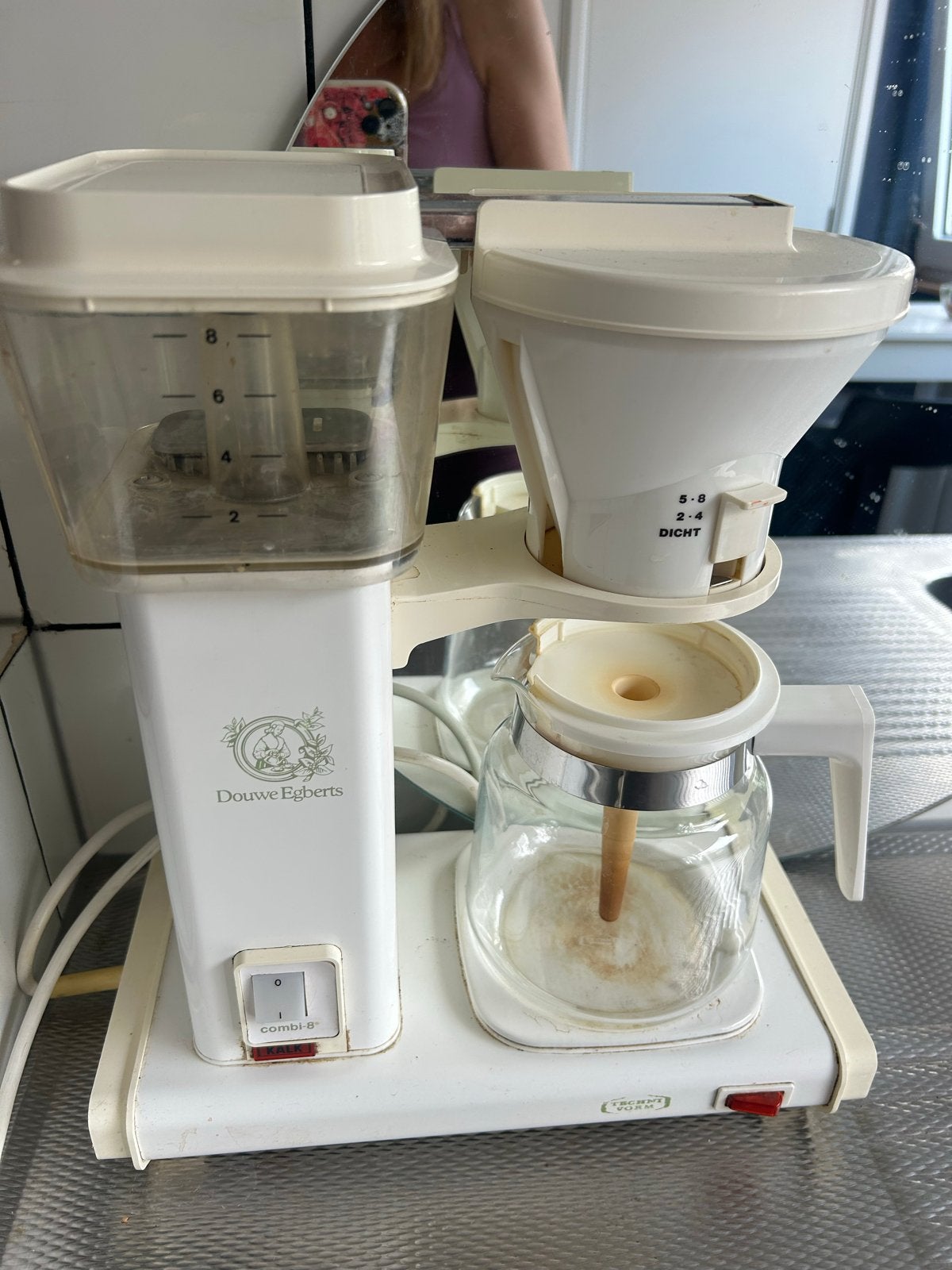 Douwe Egberts Combi 8 Koffiezetapparaat, Witgoed en Apparatuur, Koffiezetapparaten, Gebruikt, Gemalen koffie, Combi, 4 tot 10 kopjes